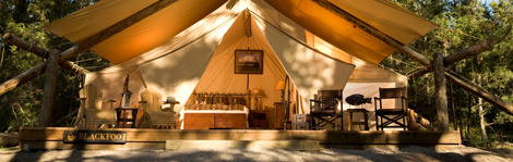 Camping trips at Montana's Resort at Paws Up factor refinement into rusticity